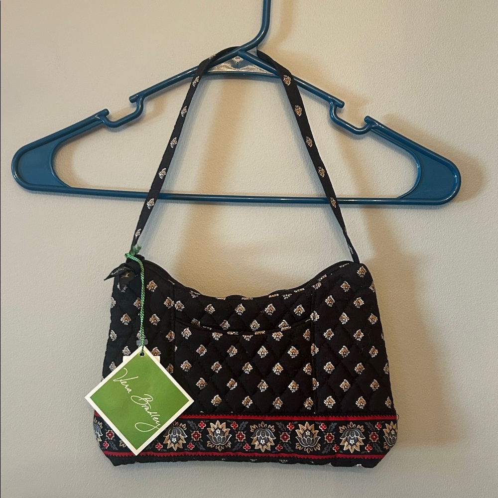 Vera Bradley Classic Black Print, Molly Style Bag, Retired Fall 2002, NWT